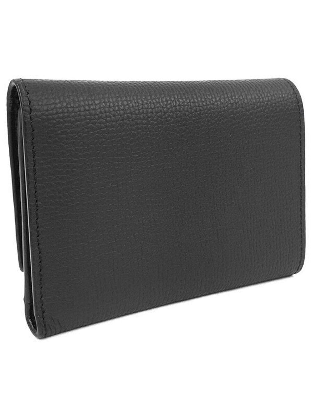 Loewe Vertical fold Wallet Anagram Tri Short Black